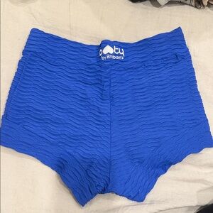 Booty by Brabants Croco Skin Shorts - Royal Blue